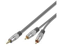 Audiokabel 2xcinch-3,5mm Klinke S/S 1,5m HomeTheater vergold