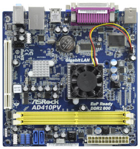 AD410PV Intel NM10 Express Mini-ITX mit Atom D410 CPU retail