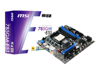 785GM-E51 S.AM3 AMD785G DDR3 GLAN AUDIO