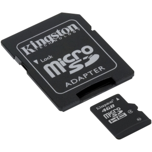 MicroSD Card Kingston 4 GB Hi-speed