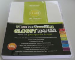 Fotopapier SG180 13x18 gl&auml;nzend 180g 1-seitig 50st